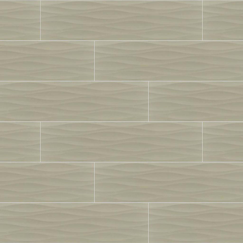 THOMAS AVE WAVE 4X16 in Vanilla Tile