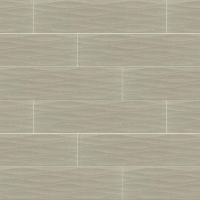 THOMAS AVE WAVE 4X16 in Vanilla Tile