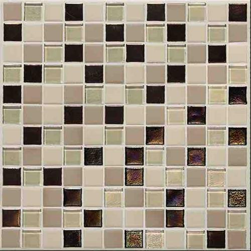 Coastal Keystones in Sunset Cove Blend 1 X 1 Mosaic Glass Tile