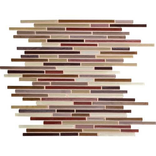 Caprice in Crimson Blend Glass Tile