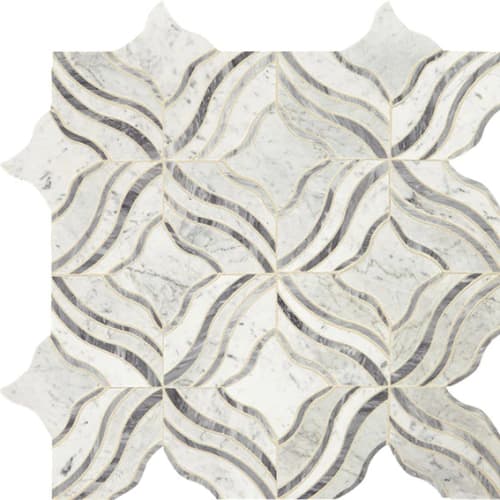 Lavaliere in Carrara White/Bardiglio Melody Tile