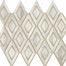 Lavaliere in First Snow Elegance/Brass Diamond Tile