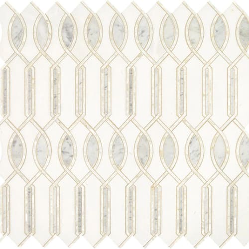 Lavaliere in Carrara/Thassos/Mother Pearl Imaginare Tile