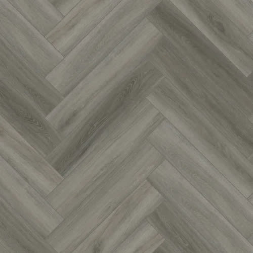 Herringbone - Lenox Peak in Fossil Luxury Vinyl