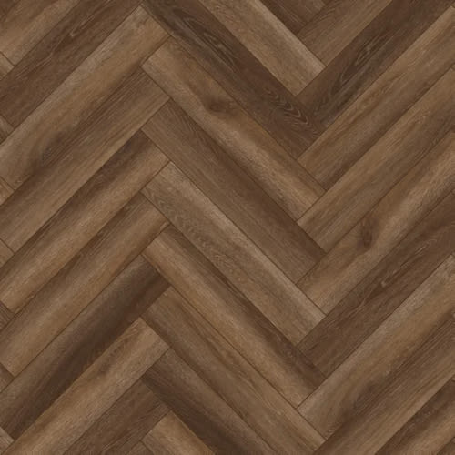 Herringbone - Lenox Peak in Rosewood Luxury Vinyl