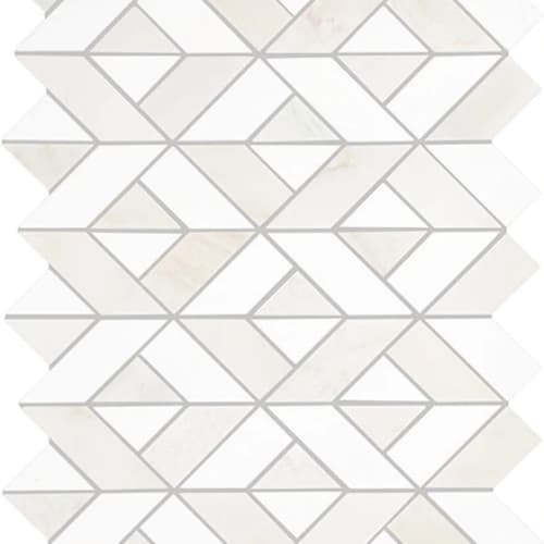 Perfit Mosaix in Paradise & Thassos Swivel Tile