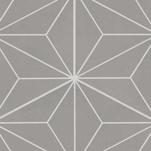 Scrapbook in Memory Grey Asanoha Hexagon Tile