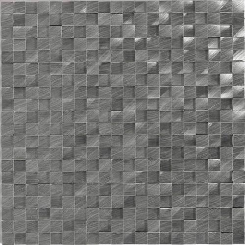 Structure in Gunmetal - 3d Cube Metal Tile