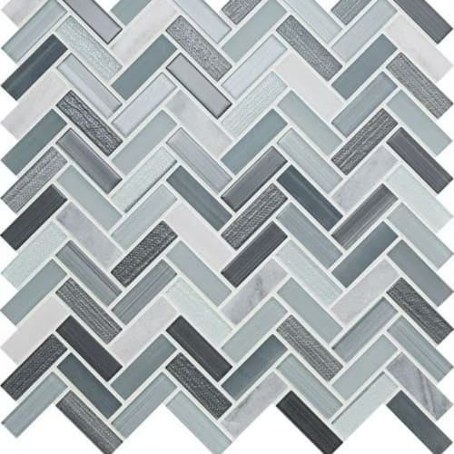 Serentina in Zen Herringbone Glass Tile