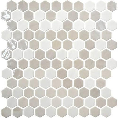 Uptown Glass in Alabaster Glass Tile